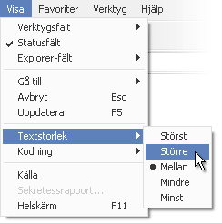 Så här anpassar du textstorleken i din webbläsare Så här anpassar du textstorleken i din webbläsare